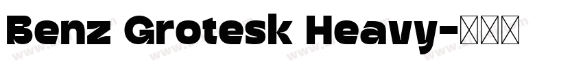 Benz Grotesk Heavy字体转换
